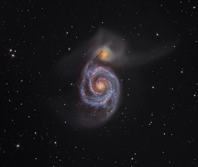 Deep Space Astronomy Photographer of the Year 2012 - M51 &ndash; The Whirlpool Galaxy by Martin Pugh (UK/Australia) 