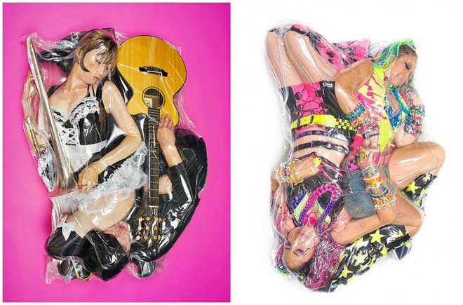 Photographs of Vacuum-Wrapped Tokyo Couples | Photography by Haruhiko Kawaguchi 
