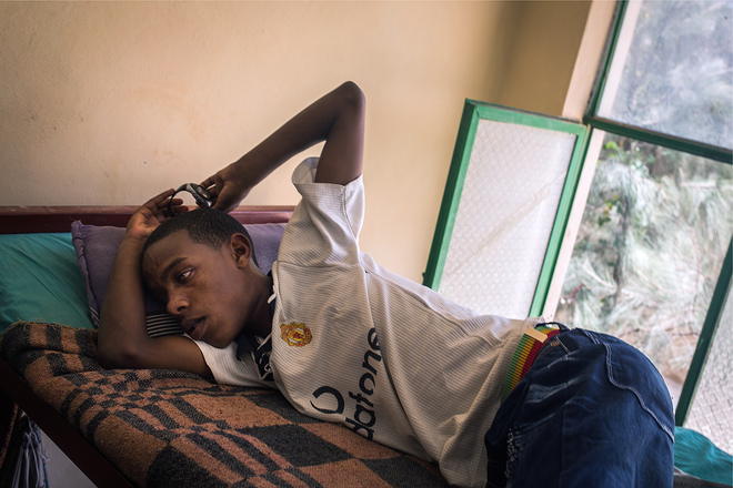 Tom Pullen, Tesfaye, Mekele Blind School, Ethiopia, April 2014 